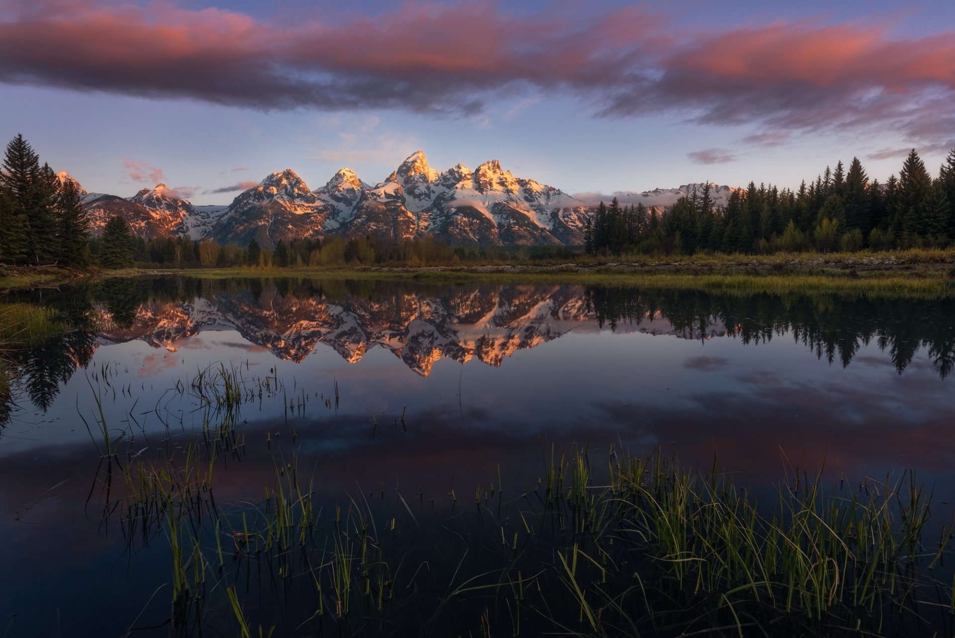 Download Lake Mountain Sky Nature Reflection HD Wallpaper