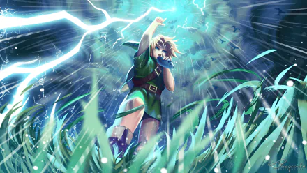 Young Link Link video game The Legend Of Zelda: Ocarina Of Time HD Desktop Wallpaper | Background Image