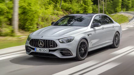 silver car car Mercedes-Benz Mercedes-AMG vehicle Mercedes-AMG E 63 HD Desktop Wallpaper | Background Image