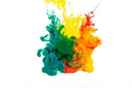  Green Orange And Yellow Ink by Matthew Henry