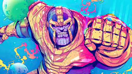 Comic Thanos HD Desktop Wallpaper | Background Image