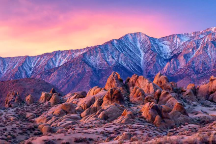 Alabama Hills nature rock HD Desktop Wallpaper | Background Image