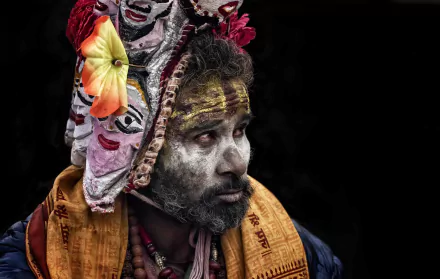 sâdhu hinduism man face HD Desktop Wallpaper | Background Image