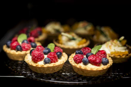 tartlet pastry berry food dessert HD Desktop Wallpaper | Background Image