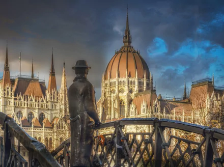 man made Hungarian Parliament Building HD Desktop Wallpaper | Background Image