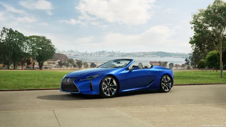 convertible car Lexus vehicle Lexus LC 500 HD Desktop Wallpaper | Background Image