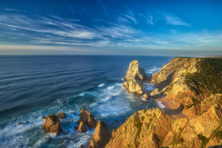 Portugal coast nature ocean HD Desktop Wallpaper | Background Image