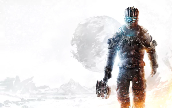  Issac getting devoured by the frightening snow