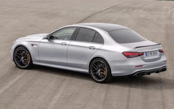 silver car car Mercedes-Benz Mercedes-AMG vehicle Mercedes-AMG E 63 HD Desktop Wallpaper | Background Image