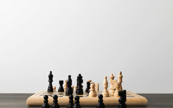  A Low View Of A Chess Board by Sarah Pflug