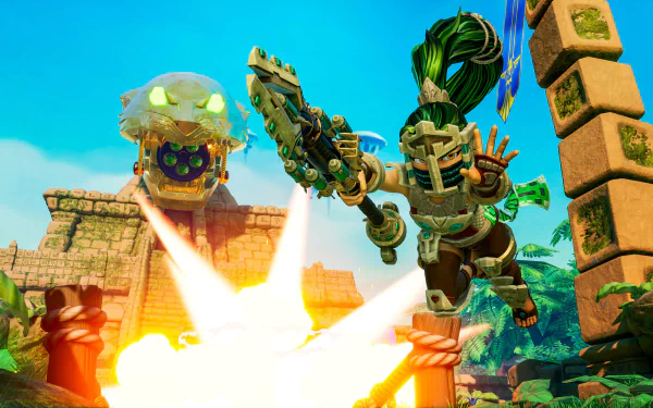 video game Rocket Arena HD Desktop Wallpaper | Background Image