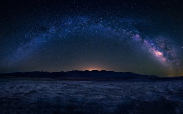 Earth Night Stars Milky Way Starry Sky Nature Landscape HD Wallpaper | Background Image