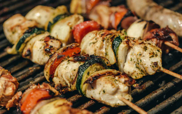  Grilled Chicken Kabobs