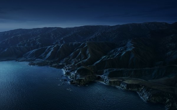 Earth Big Sur Mountain Aerial Coastline Ocean Landscape Apple Inc. HD Wallpaper | Background Image