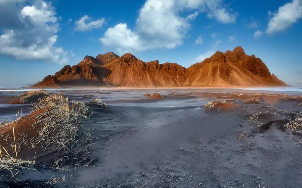 Vestrahorn Mountain Iceland mountain nature Vestrahorn HD Desktop Wallpaper | Background Image