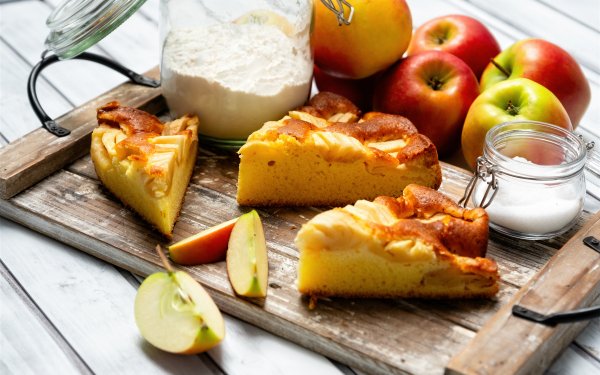 Food Pie Baking Apple Fruit Still Life HD Wallpaper | Background Image