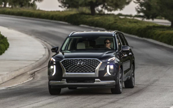 SUV black car car Hyundai vehicle Hyundai Palisade HD Desktop Wallpaper | Background Image