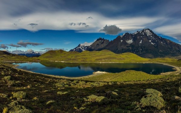 Nature Mountain Mountains Lake Chile Patagonia HD Wallpaper | Background Image
