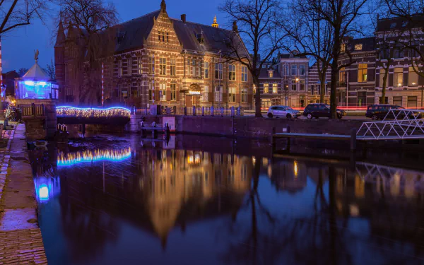 bridge Netherlands river Groningen man made museum HD Desktop Wallpaper | Background Image