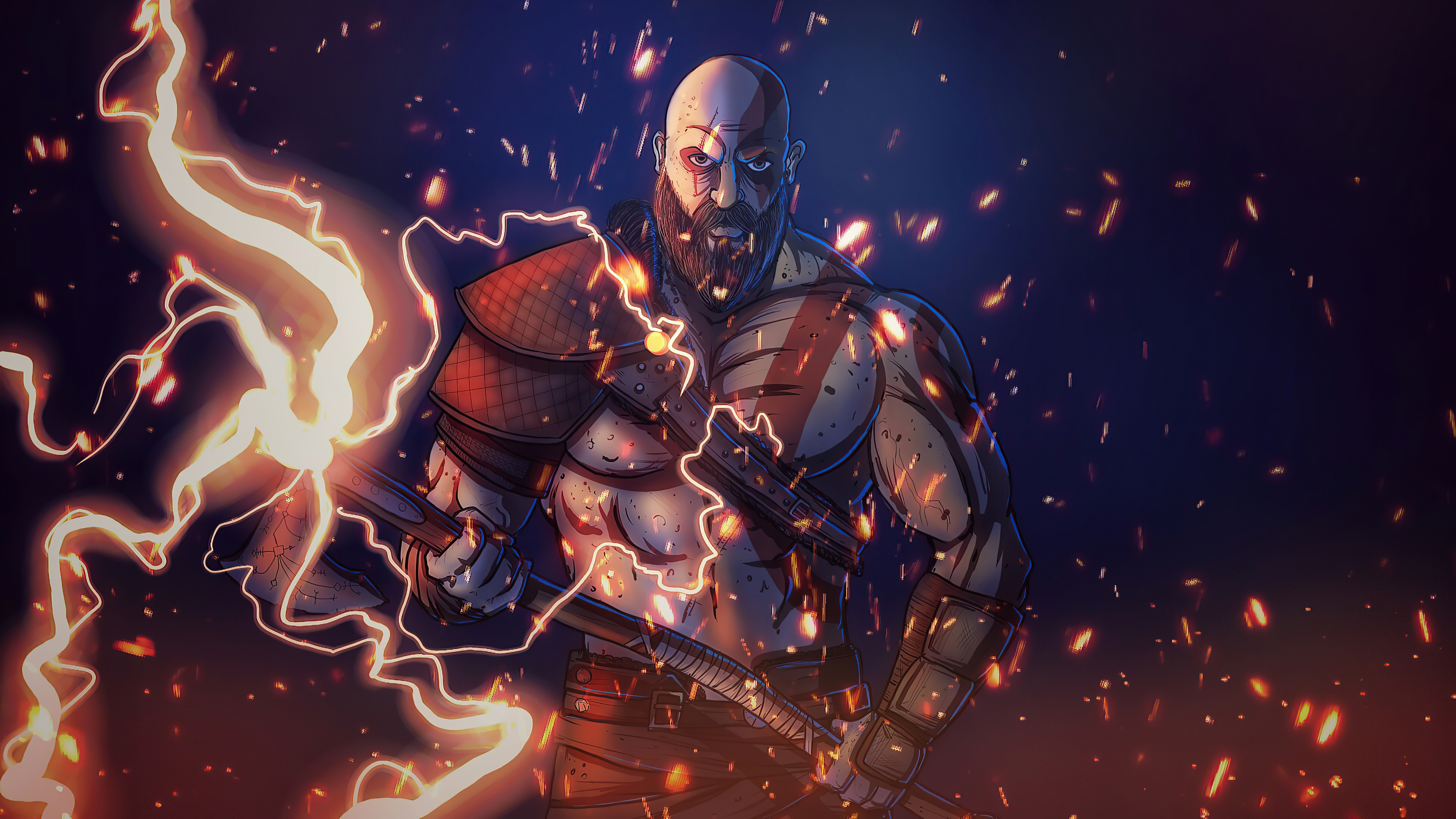 God Of War 4k Ultra HD Wallpaper by Nicolas Bellusci God Of War 4k Ultra HD Wallpaper by Nicolas Bellusci