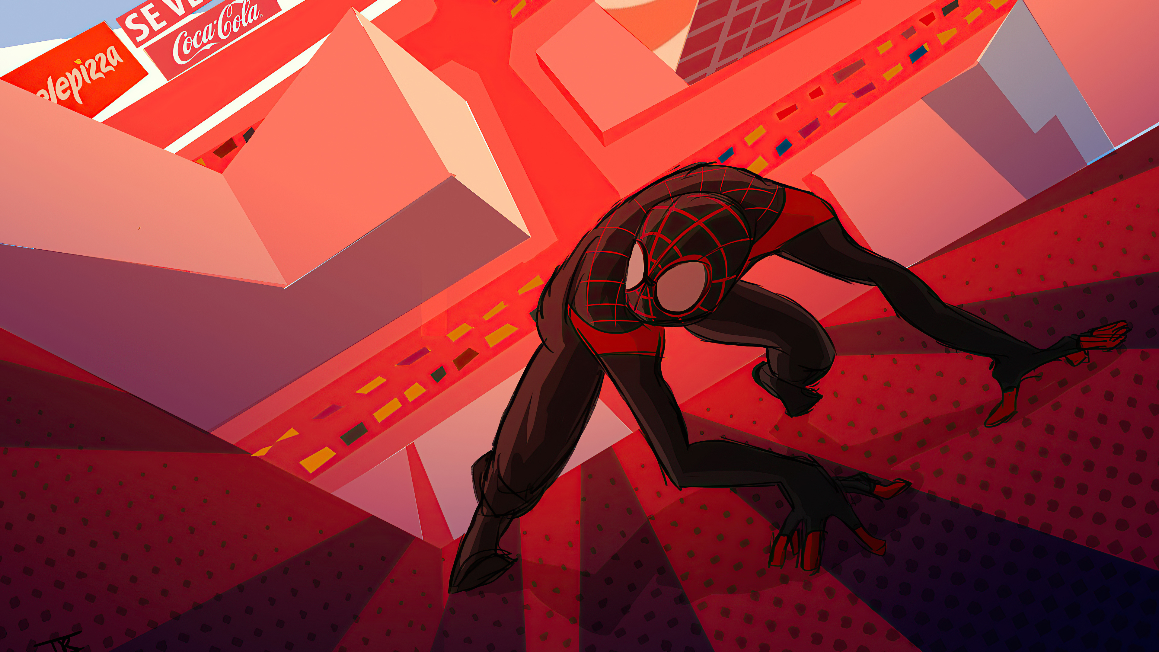 Spider-Man: Into The Spider-Verse 4k Ultra HD Wallpaper by Ivi Rodriguez