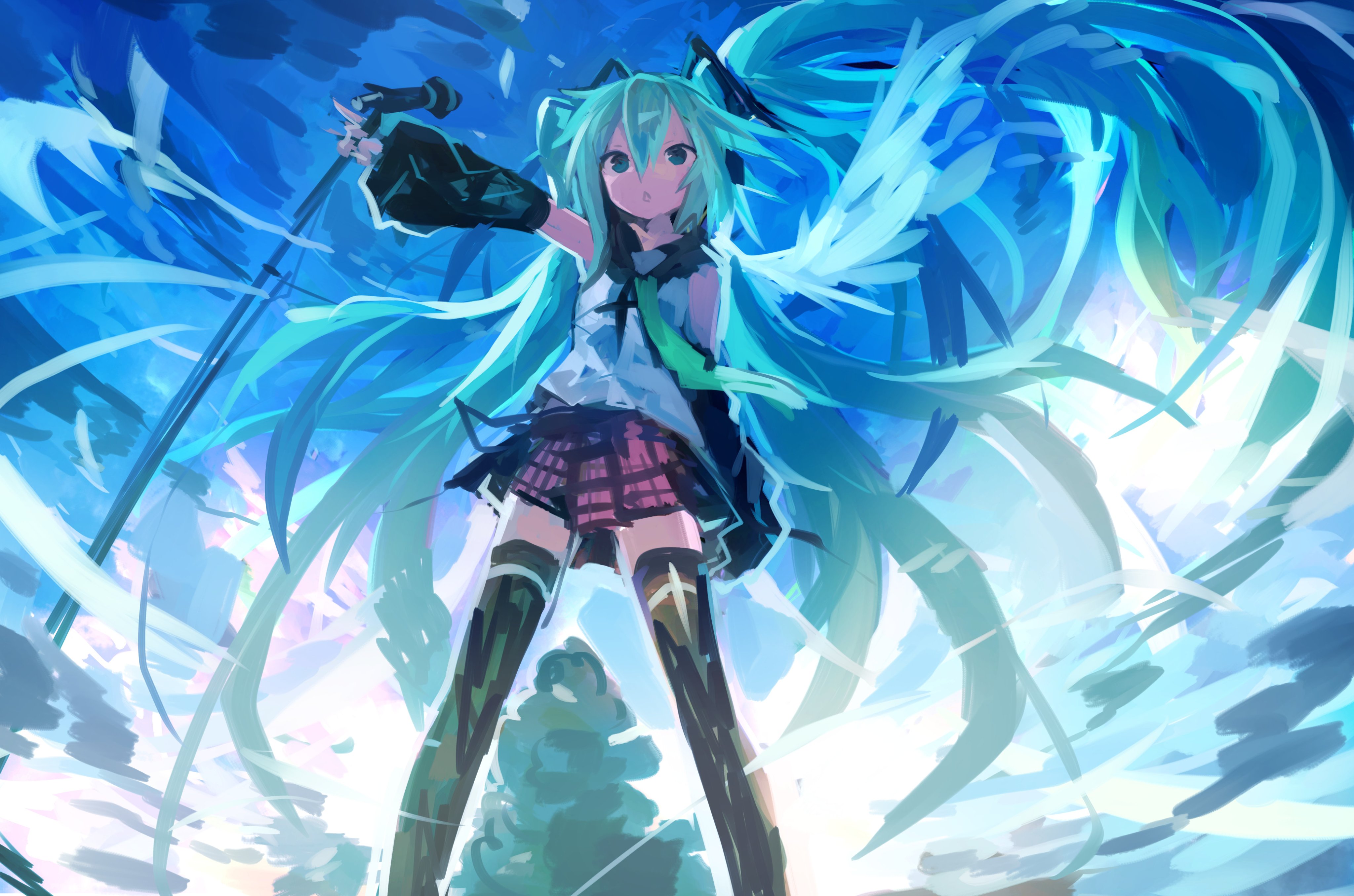 X Hatsune Miku From Vocaloid Laptop Full Hd P Html Photos