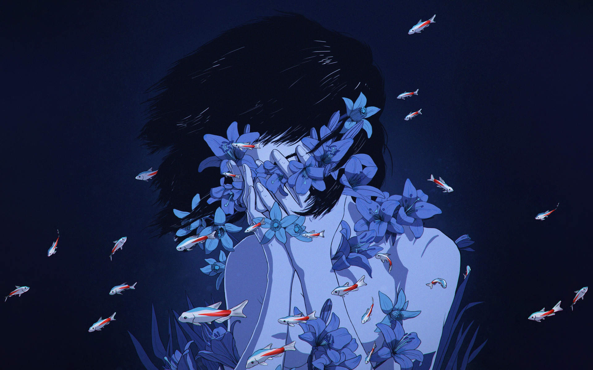 Anime Perfect Blue HD Wallpaper Background Image. 