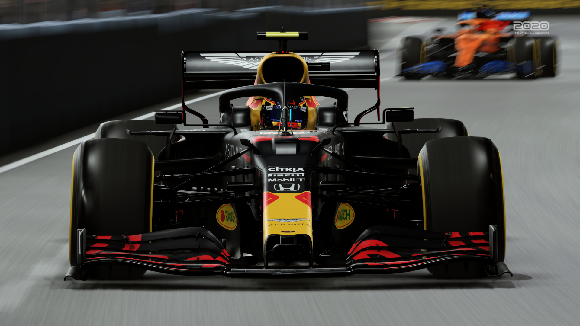 Download Aston Martin Red Bull Racing RB16 Video Game F1 2020 HD Wallpaper by FLX-II