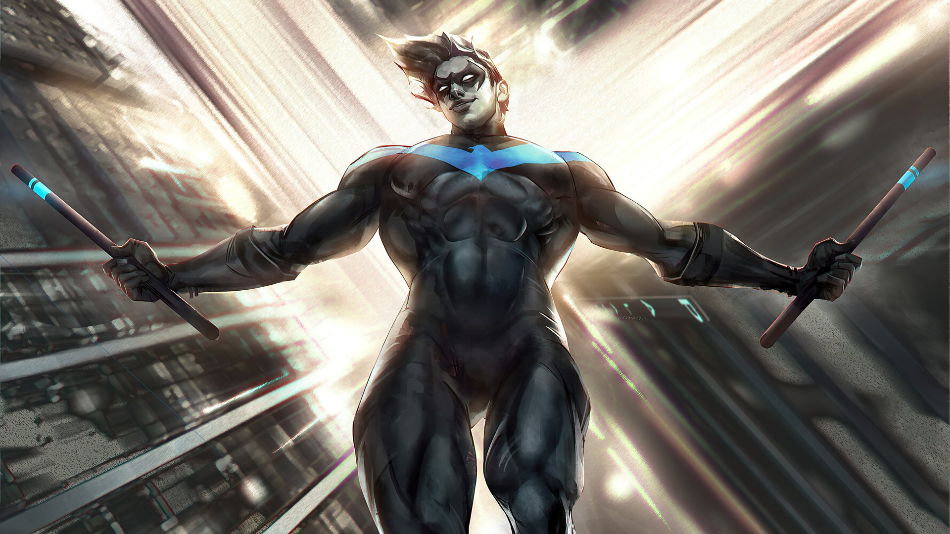Download DC Comics Dick Grayson Comic Nightwing HD Wallpaper by Ivan Tao