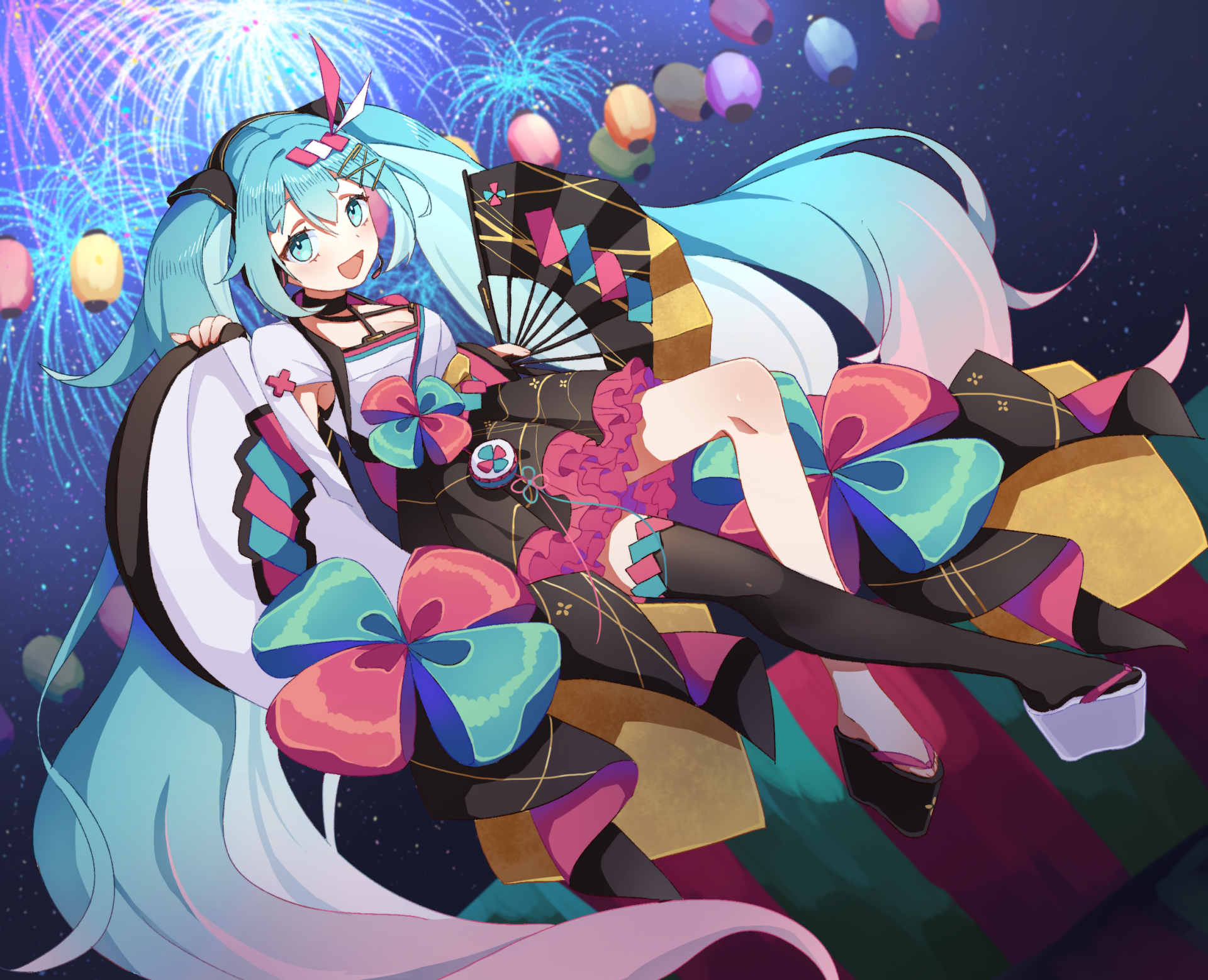 Download Hatsune Miku Anime Vocaloid HD Wallpaper by 小納