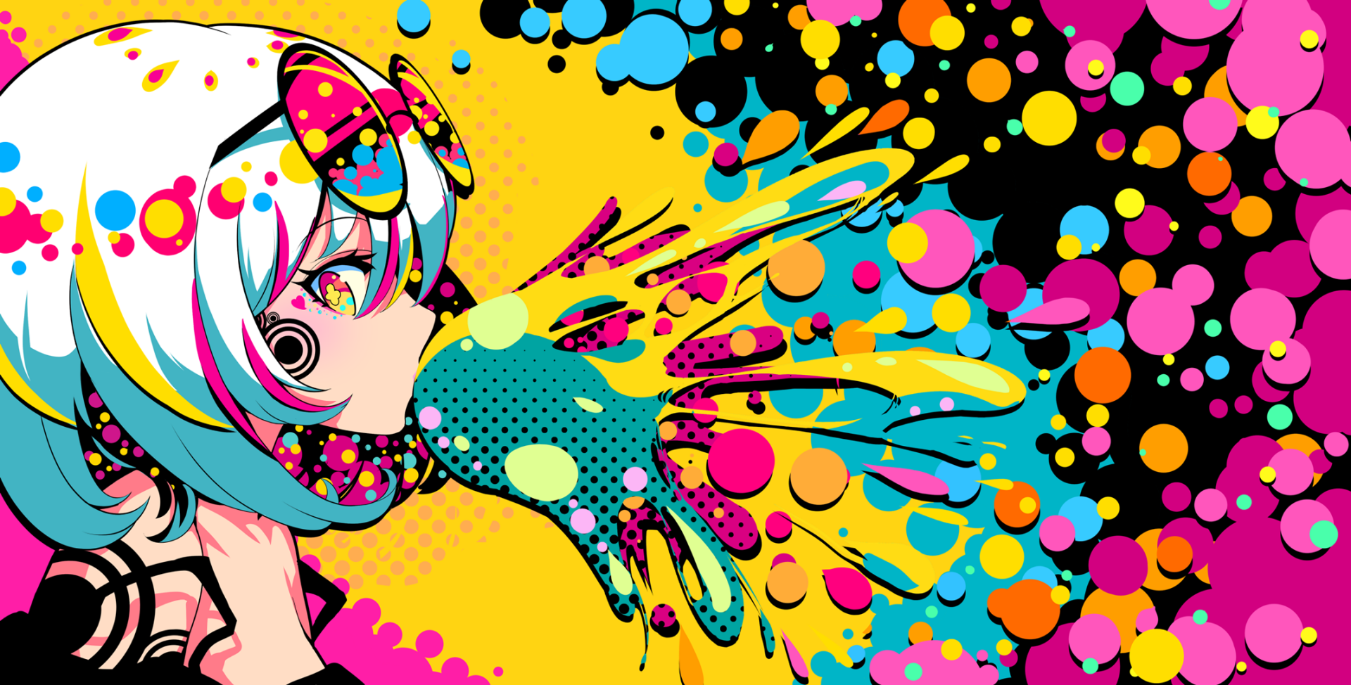 Download Colorful Anime Original HD Wallpaper by B V 1 