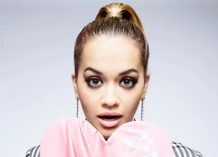 close-up ponytail brown eyes face English singer music Rita Ora HD Desktop Wallpaper | Background Image