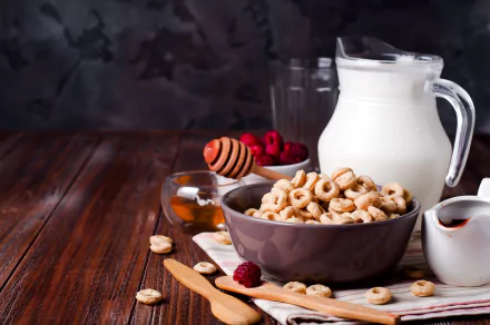 cereal milk food breakfast HD Desktop Wallpaper | Background Image