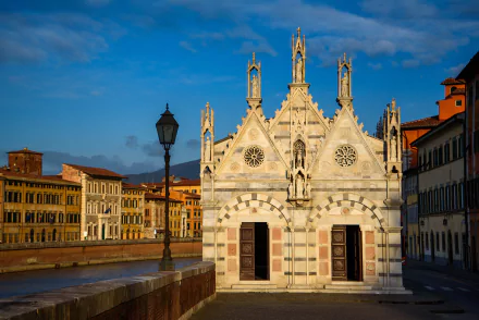 Santa Maria della Spina Pisa Italy religious church HD Desktop Wallpaper | Background Image
