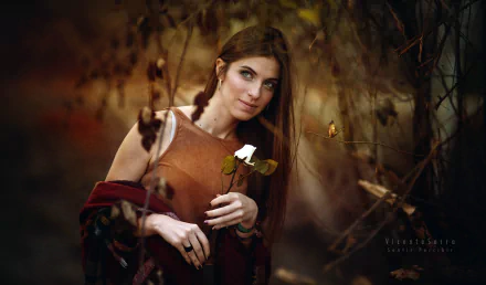 rose Marta Belda woman model HD Desktop Wallpaper | Background Image