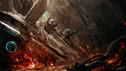 futuristic weapon Sci Fi warrior HD Desktop Wallpaper | Background Image