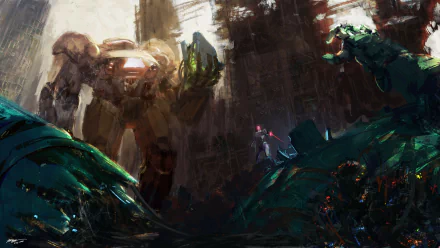 futuristic Sci Fi robot HD Desktop Wallpaper | Background Image