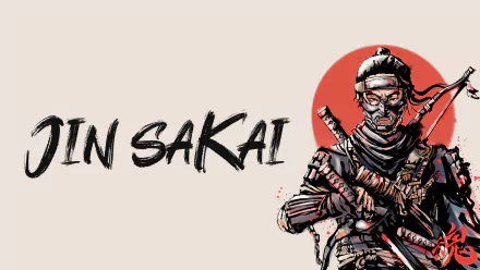 Jin Sakai video game Ghost of Tsushima HD Desktop Wallpaper | Background Image