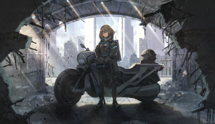 motorcycle Anime Original anime motorcycle HD Desktop Wallpaper | Background Image