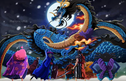 Kawamatsu (One Piece) Nekomamushi (One Piece) Inuarashi (One Piece) Ashura Doji Raizo (One Piece) Kikunojo (One Piece) Denjiro (One Piece) Kin'emon (One Piece) Kaido (One Piece) Anime One Piece HD Desktop Wallpaper | Background Image