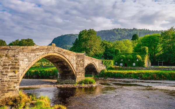 United Kingdom river man made bridge HD Desktop Wallpaper | Background Image