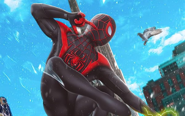 Video Game Marvel's Spider-Man: Miles Morales Miles Morales Spider-Man HD Wallpaper | Background Image