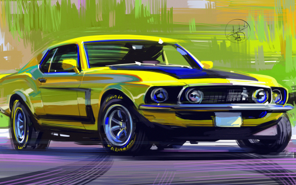 Vehicles Artistic Ford Mustang HD Wallpaper | Background Image