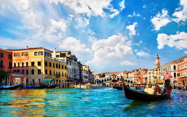 gondola city man made Venice HD Desktop Wallpaper | Background Image