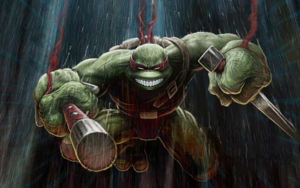 Raphael (TMNT) Comic Teenage Mutant Ninja Turtles HD Desktop Wallpaper | Background Image