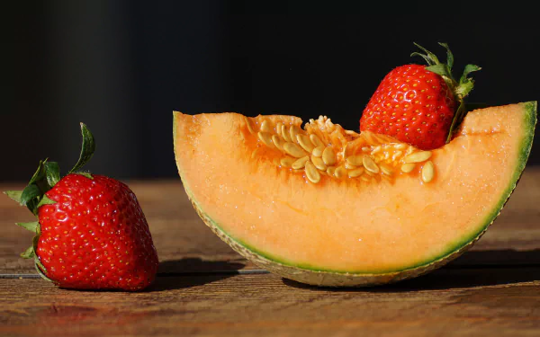 strawberry berry food melon HD Desktop Wallpaper | Background Image