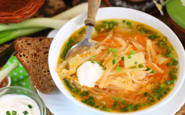 bread onion food soup HD Desktop Wallpaper | Background Image