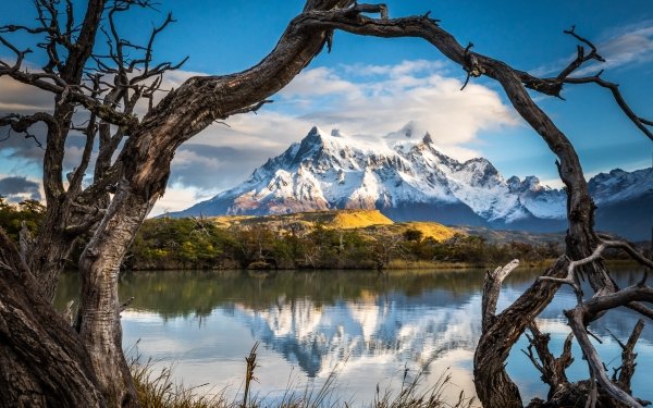 Earth Lake Lakes Mountain Nature Patagonia Reflection HD Wallpaper | Background Image