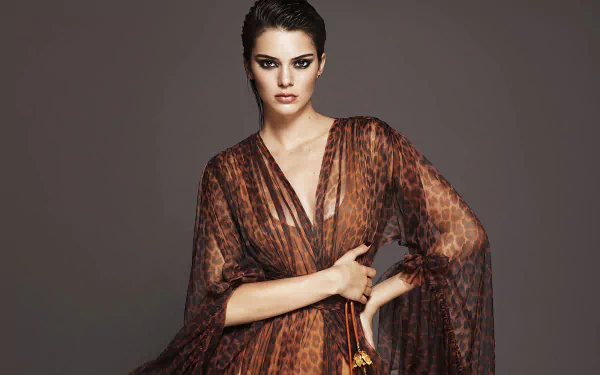 brunette model Celebrity Kendall Jenner HD Desktop Wallpaper | Background Image