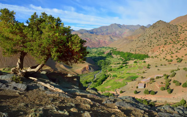 Morocco Africa nature mountain HD Desktop Wallpaper | Background Image